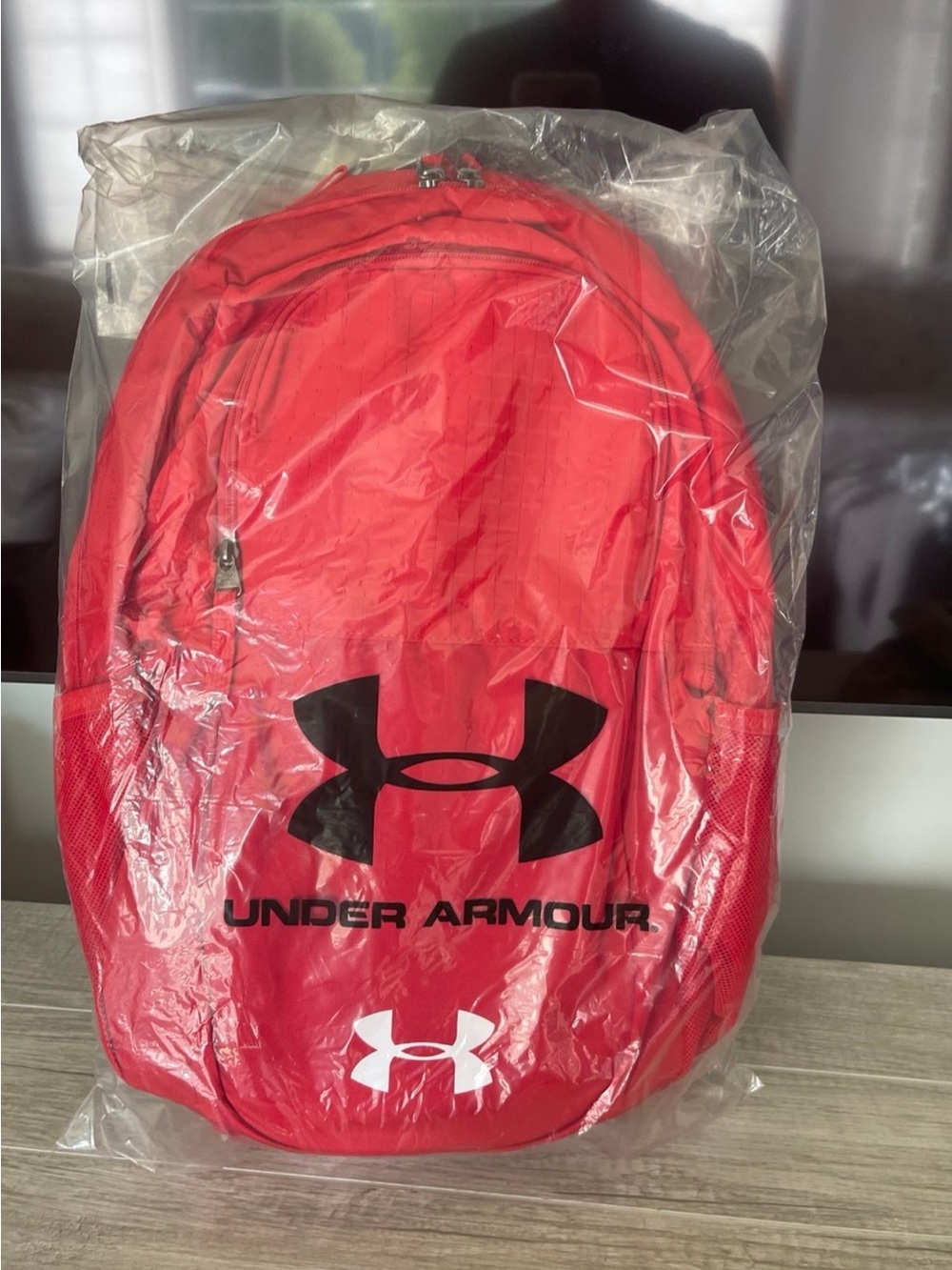 Under Armour Red Men’s Backpack with Bold Logos